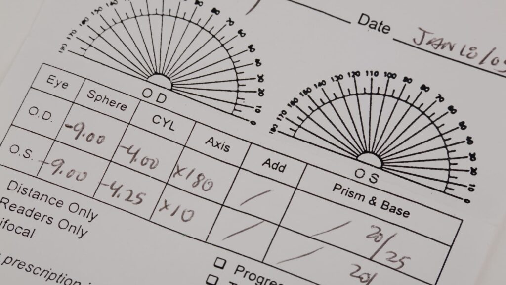 How To Read Your Eyeglass Prescription Card Chadderton Opticians 7226